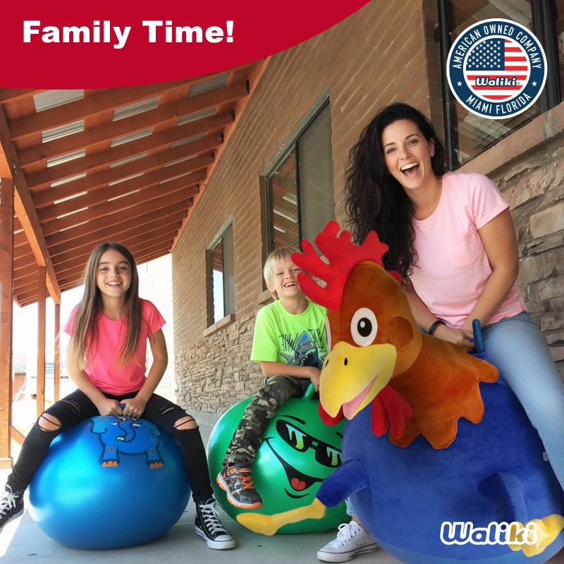 WALIKI Hopper Ball for Adults Ages 13-101 | Hippity Hop | Jumping Hopping Ball (Rooster) - Image 4